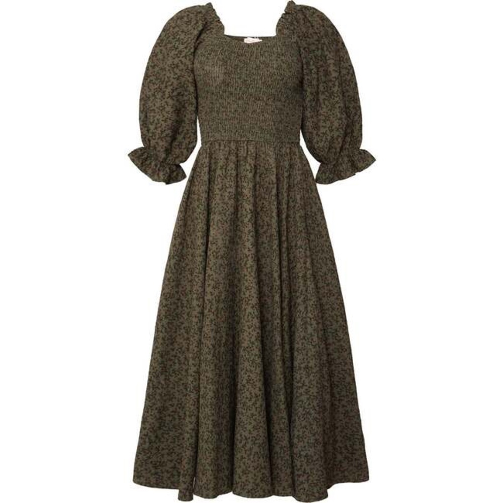 Ivy City Co Teagan Dress in Green Floral